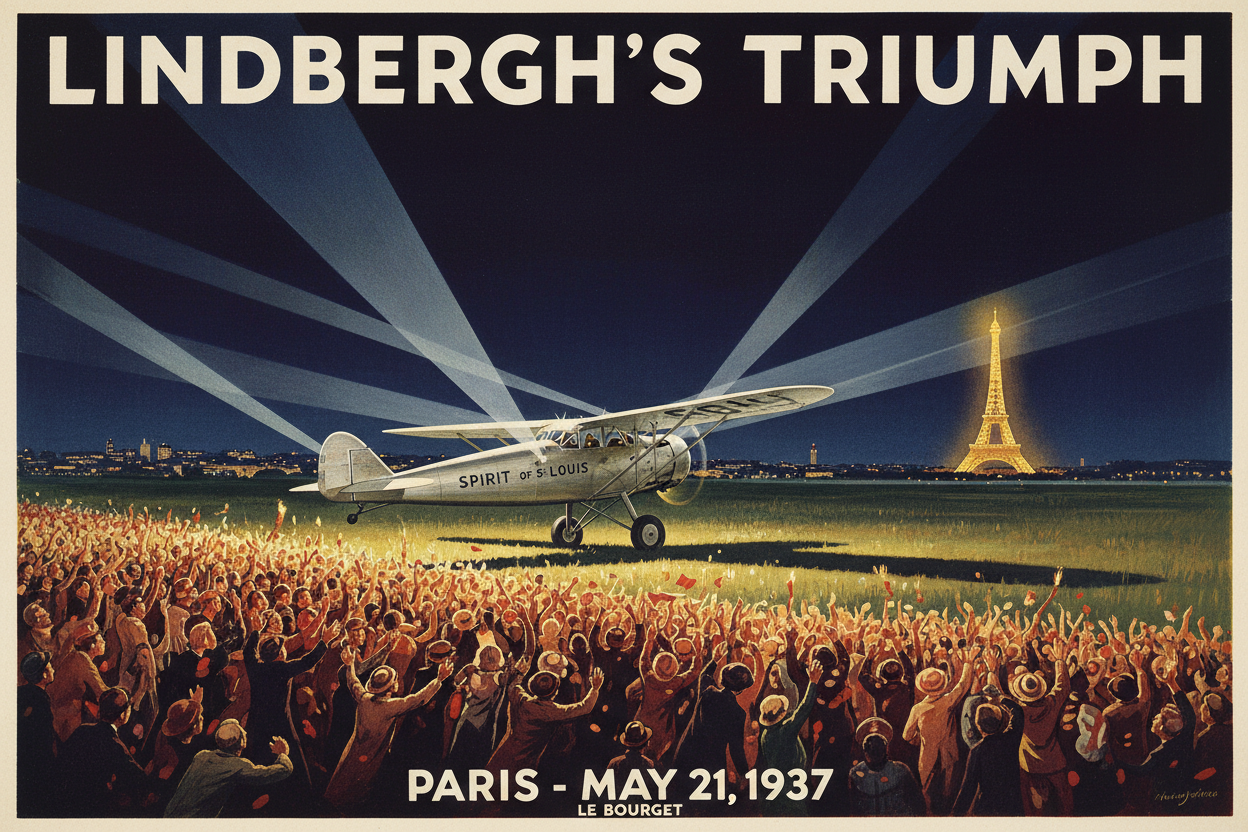 May 21, 1927: Lindbergh Lands in Paris — And Changes the World