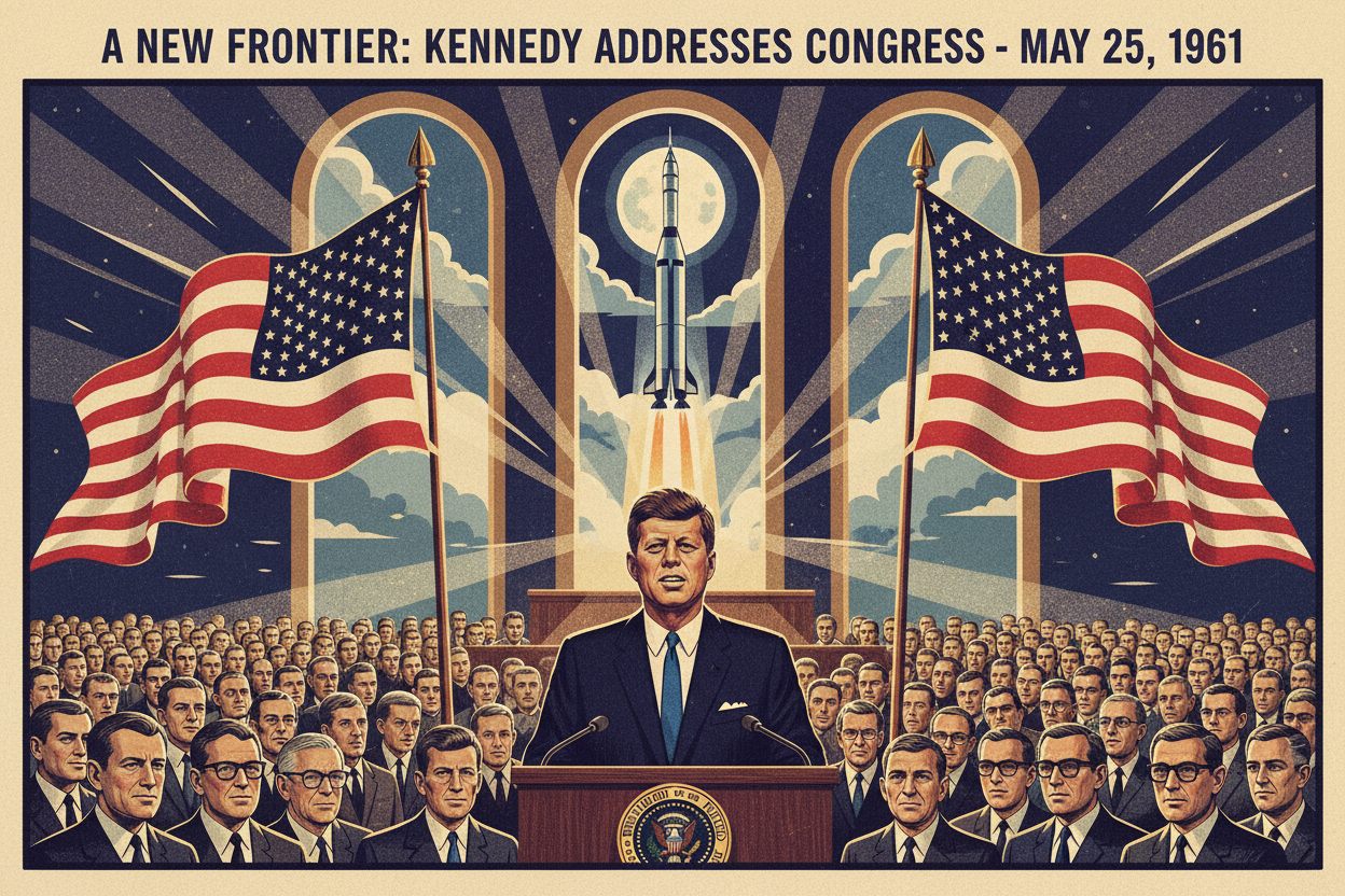 May 25, 1961: JFK's Moon Speech — 'We Choose to Go to the Moon'