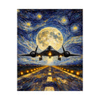 SR-71 Night Poster -Art Print