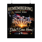 Remembering Those Who Didn’t Come Home — Memorial Poster