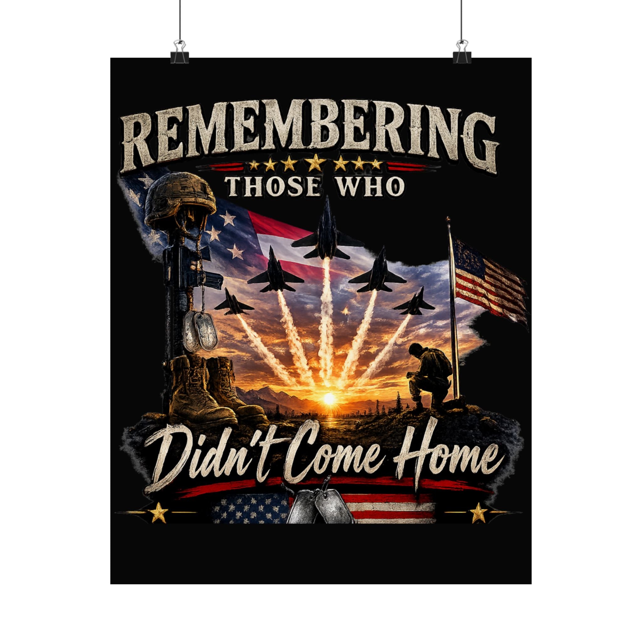 Remembering Those Who Didn’t Come Home — Memorial Poster