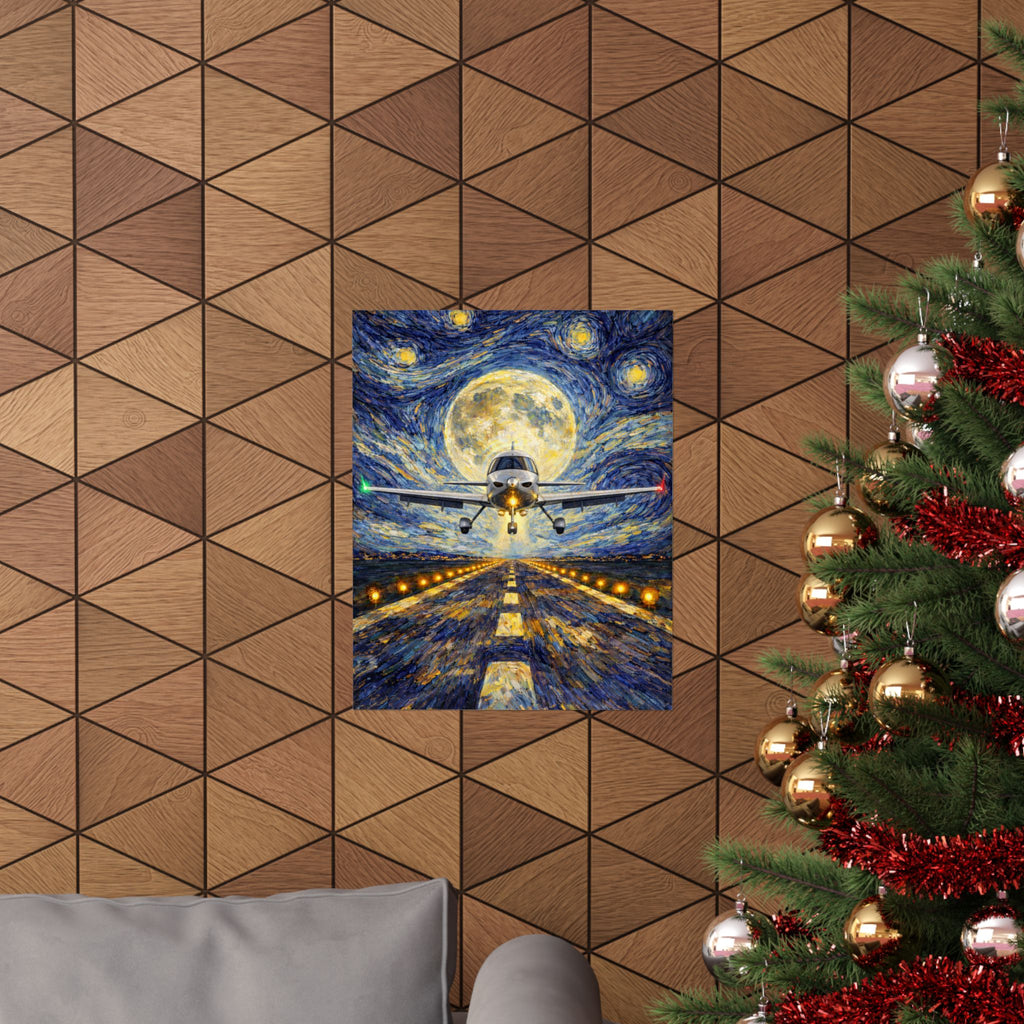 SR-22 Starry Night Van Gogh Poster