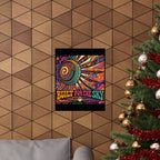 Built for the Sky Matte Poster — Retro Psychedelic Aviation Art Print