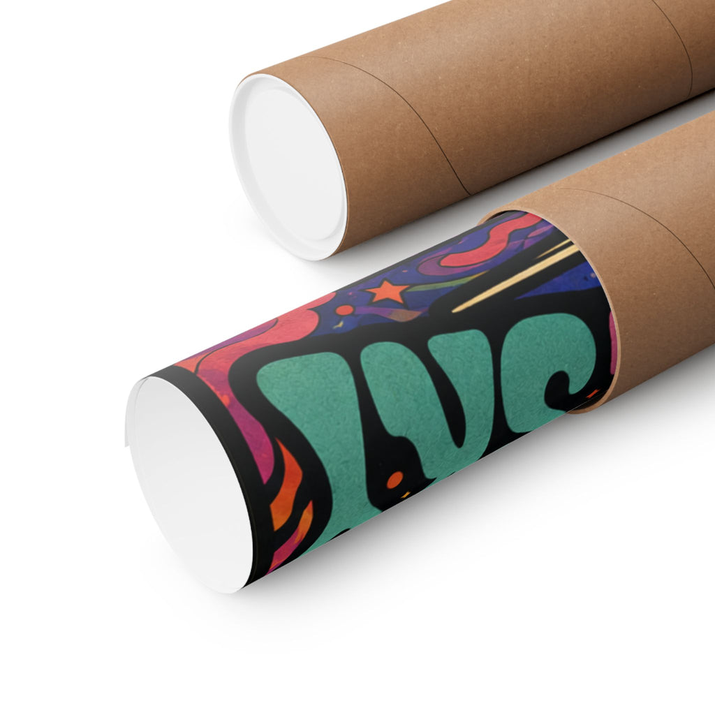 Built for the Sky Matte Poster — Retro Psychedelic Aviation Art Print