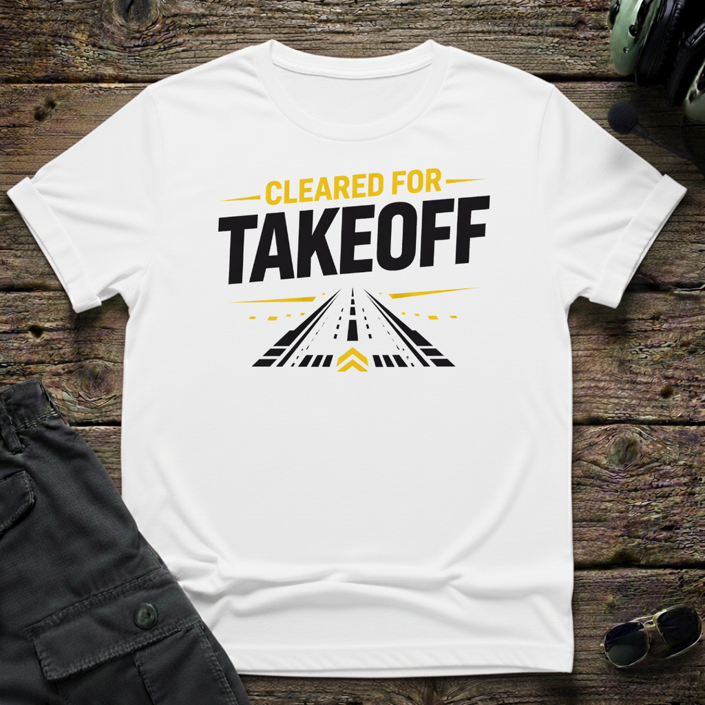 Cleared for Take-Off 2 unisex t-shirt - perfect gift for aviation lovers