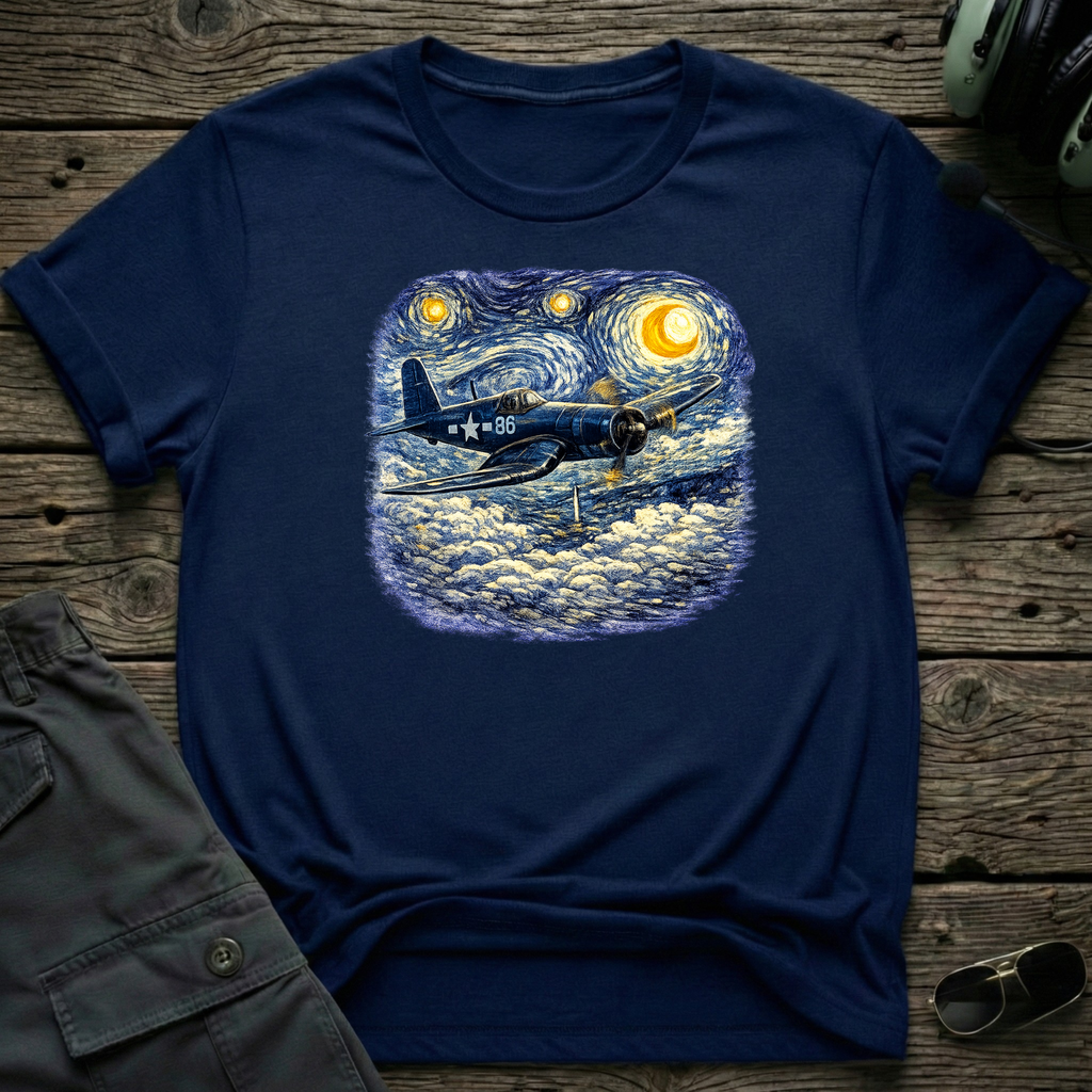 CorsairStarry Night - Cleared4Tees premium aviation apparel
