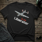 B24 Liberator lifestyle shot - Gildan 64000 ring-spun cotton aviation shirt