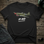 Flying Tiger front view - premium aviation tee for pilots