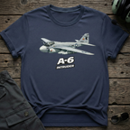A6 Intruder lifestyle shot - Gildan 64000 ring-spun cotton aviation shirt