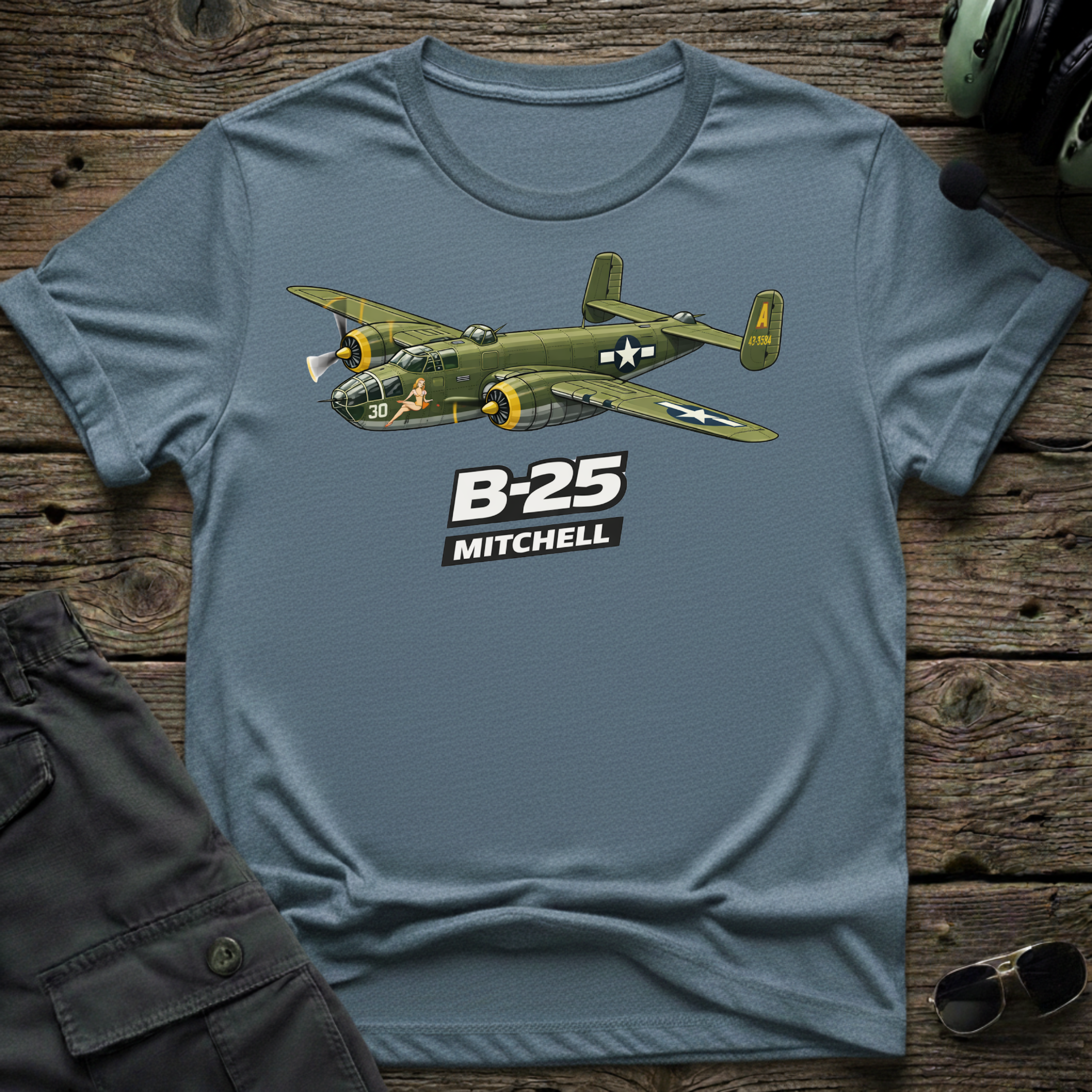 B-25 Mitchell unisex t-shirt - perfect gift for aviation lovers
