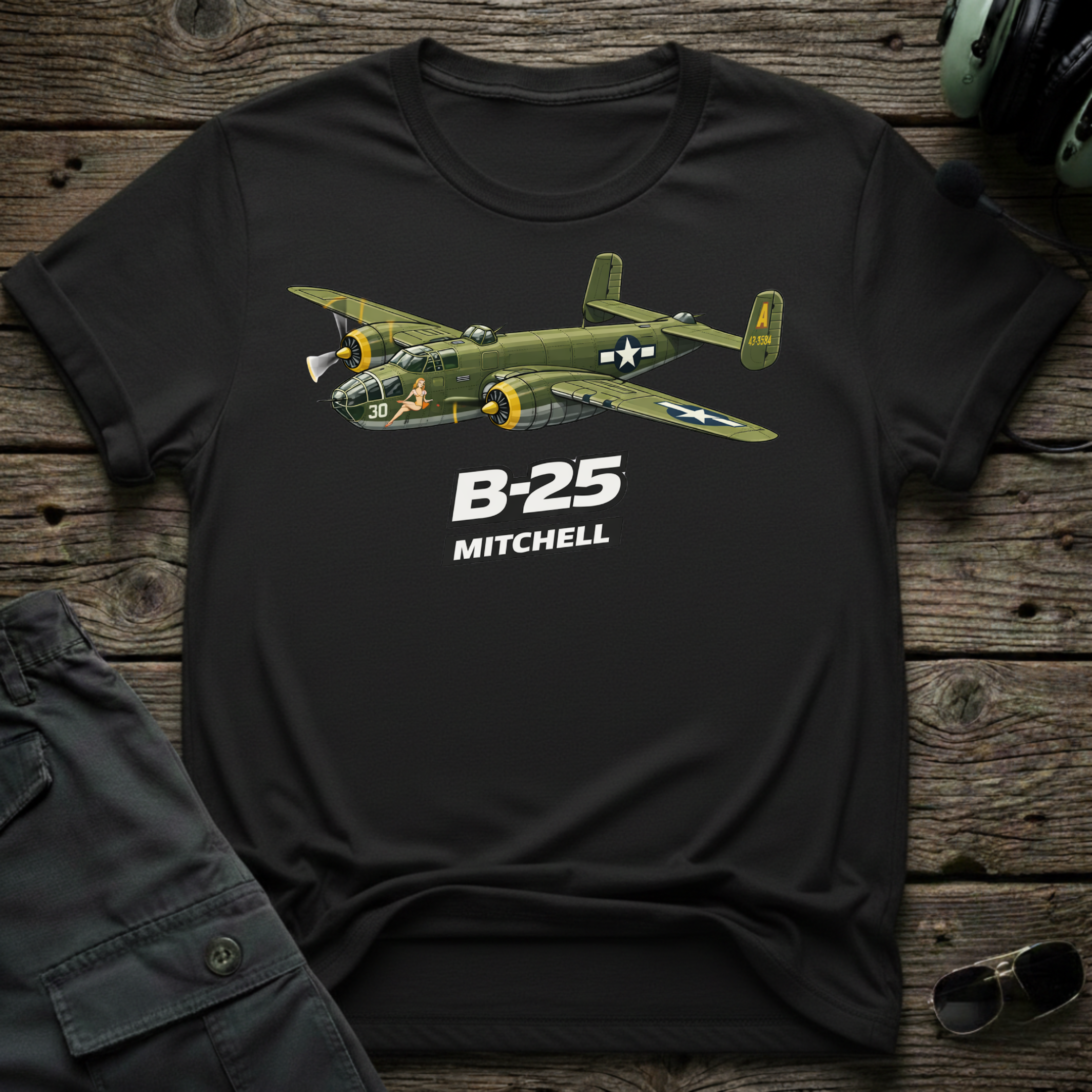 B-25 Mitchell T-shirt — aviation t-shirt