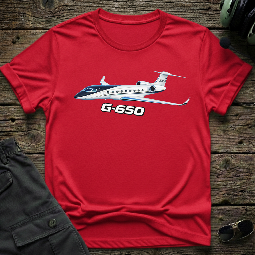 Gulfstream G650 T-shirt — aviation t-shirt