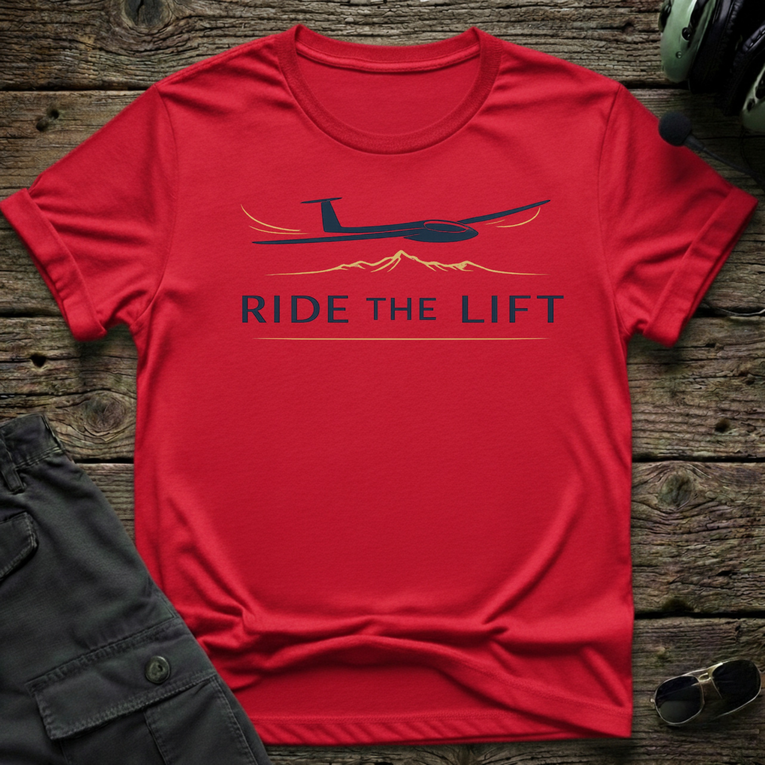 Ride The Lift T-shirt — aviation t-shirt