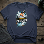 Break Through The Clouds lifestyle shot - Gildan 64000 ring-spun cotton aviation shirt