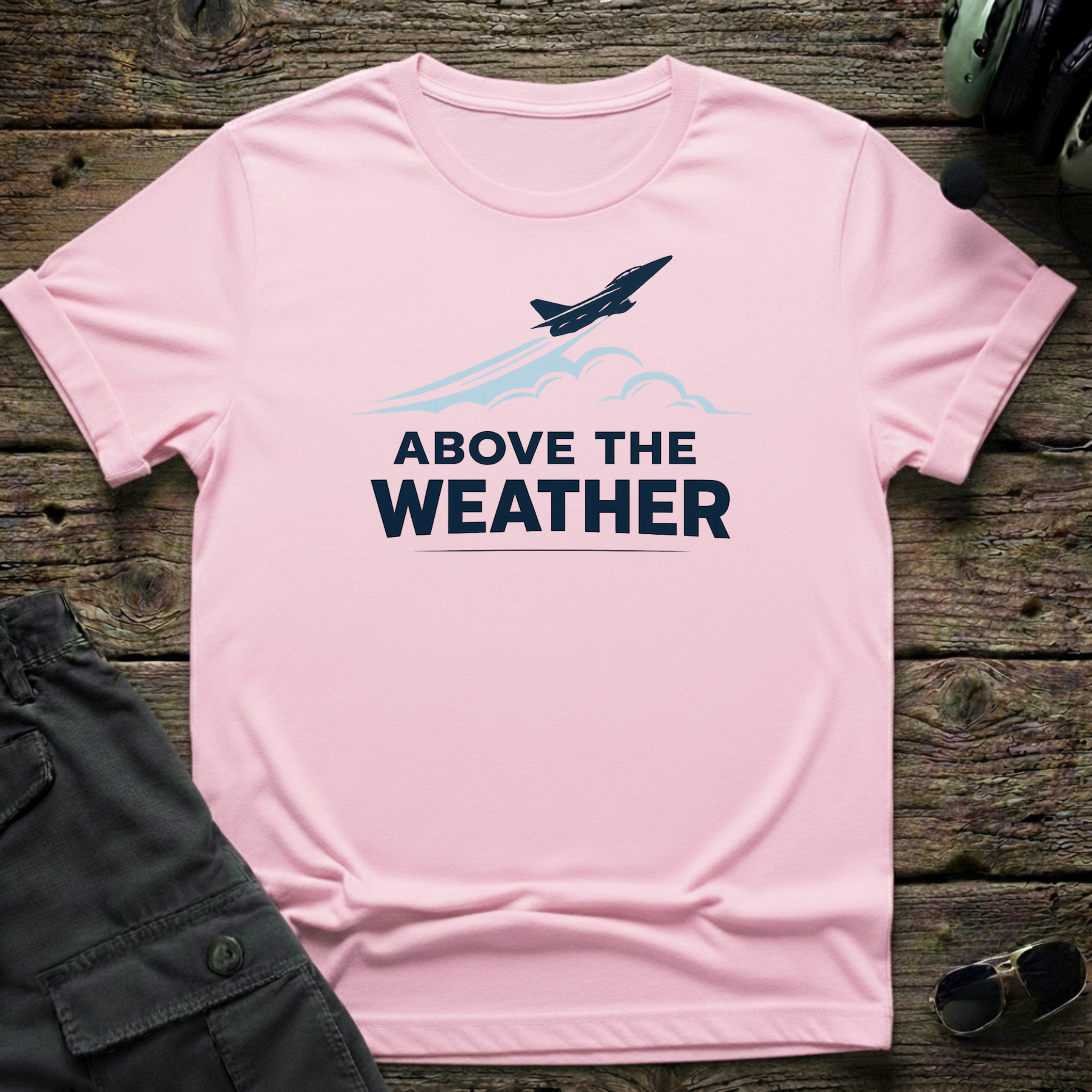 Above The Weather T-shirt — aviation apparel