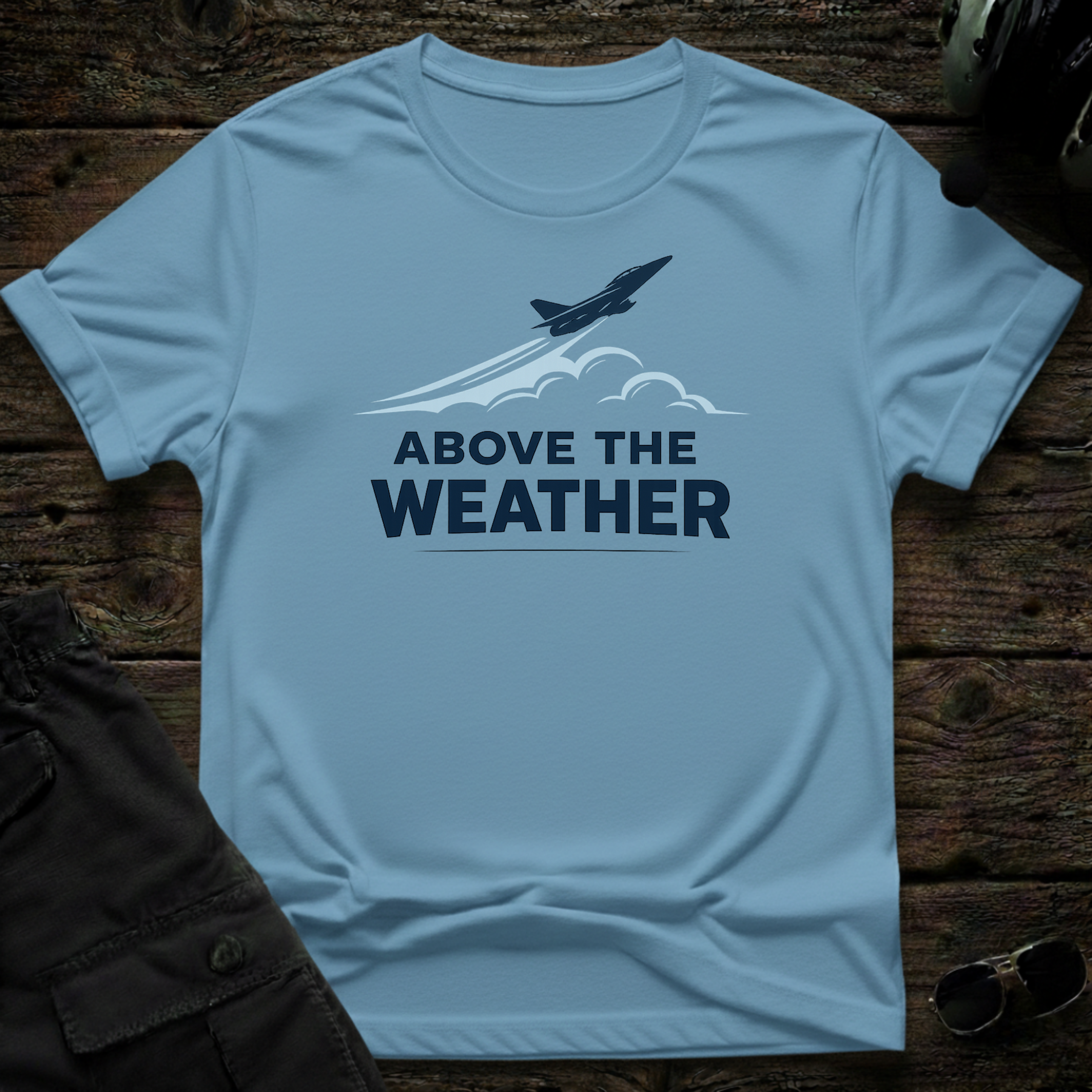 Above The Weather T-shirt — aviation apparel
