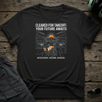 Your Future Awaits front view - premium aviation tee for pilots