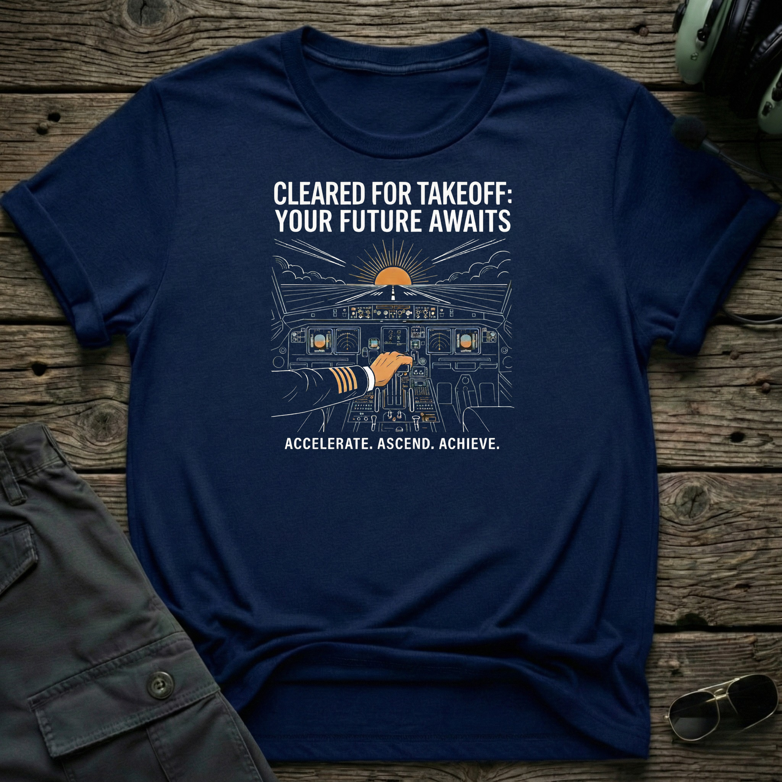 Your Future Awaits T-shirt — aviation t-shirt