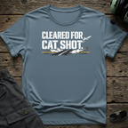 Cleared For CatShot lifestyle shot - Gildan 64000 ring-spun cotton aviation shirt