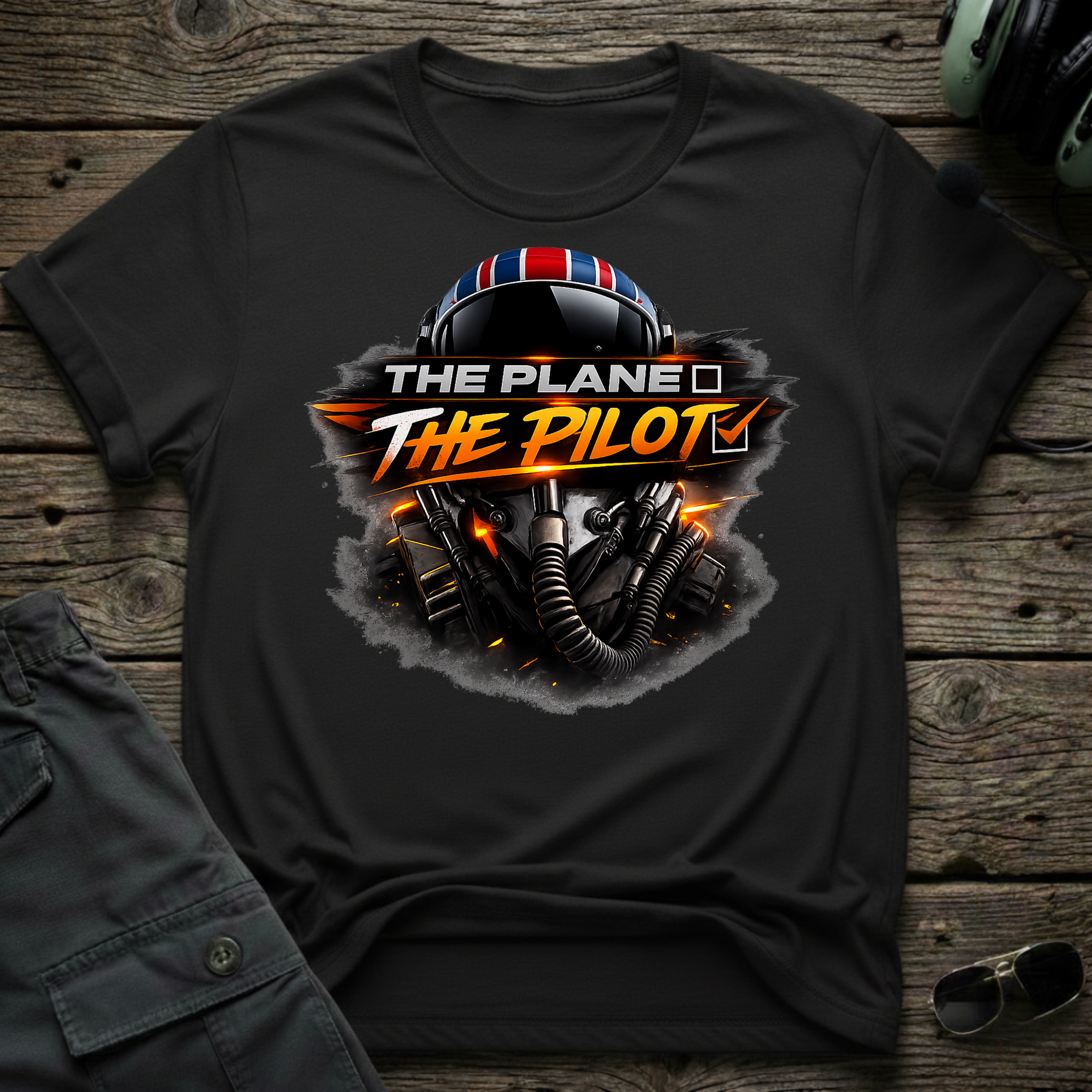 Not The Plane T-shirt — aviation apparel