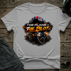 Not The Plane lifestyle shot - Gildan 64000 ring-spun cotton aviation shirt