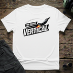 Going Vertical front view - premium aviation tee for pilots