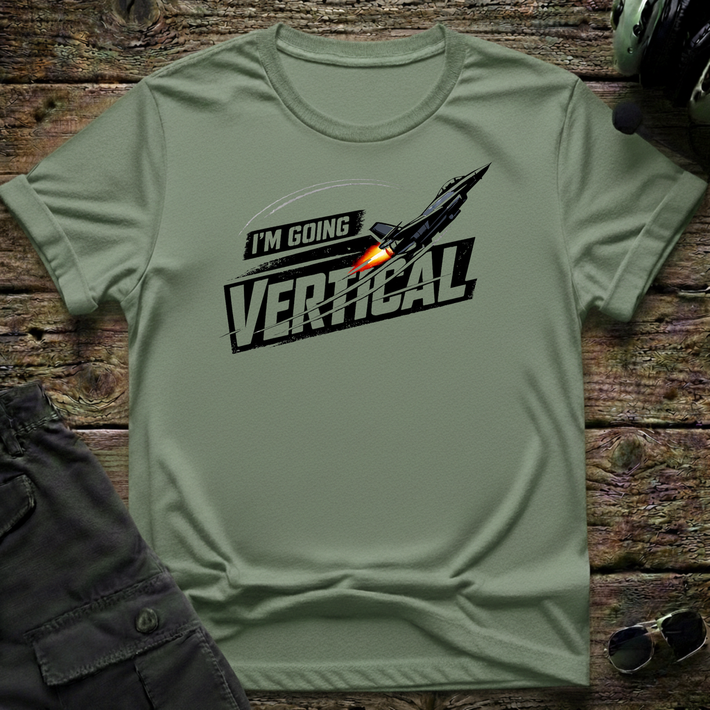 Going Vertical T-shirt — aviation t-shirt