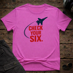 Check Your Six T-shirt — aviation apparel