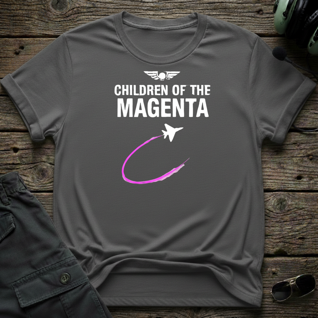Children of The Magenta front view - premium aviation tee for pilots
