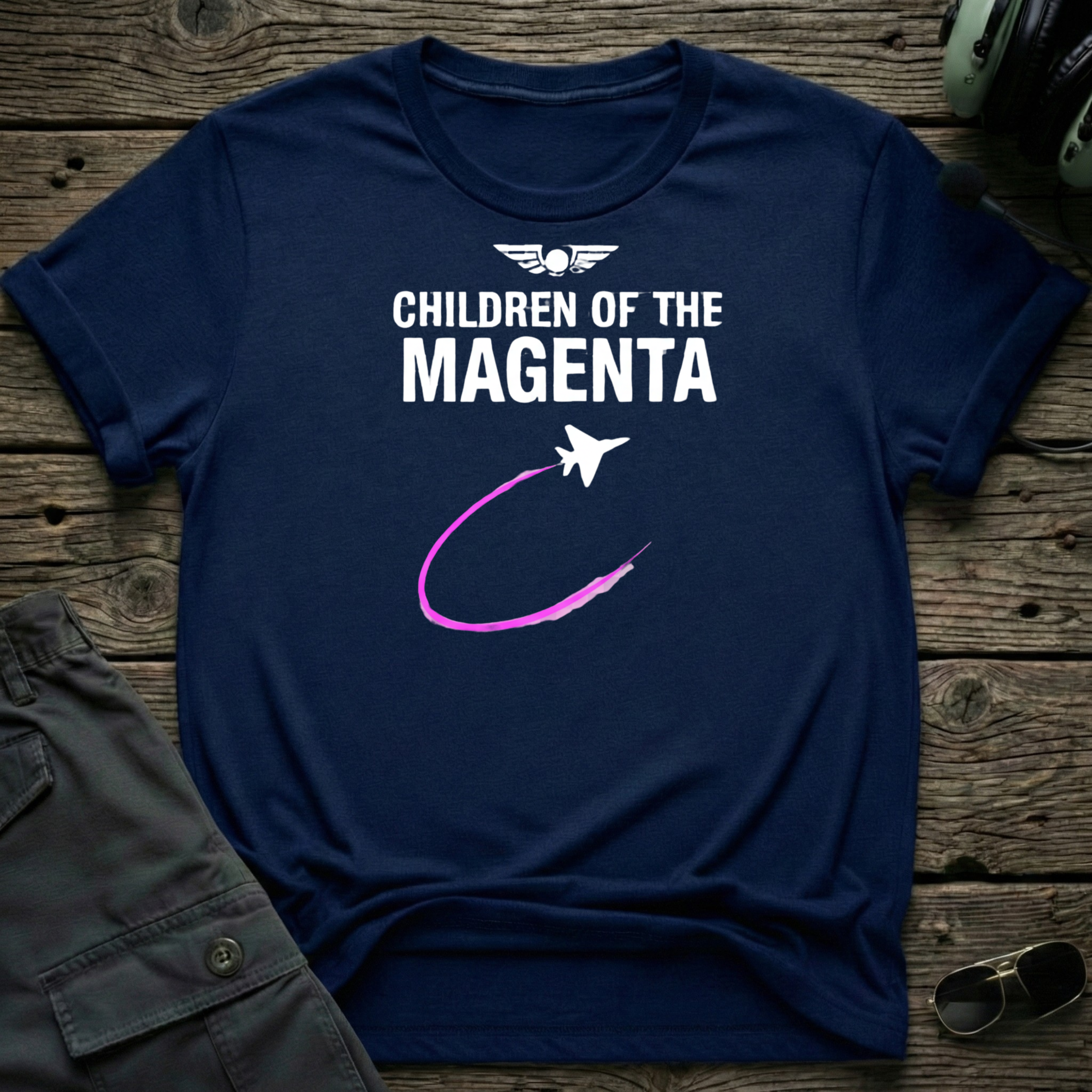 Children of The Magenta T-shirt — aviation t-shirt