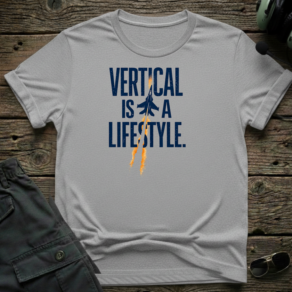 Vertical is a Lifestyle T-shirt — aviation t-shirt