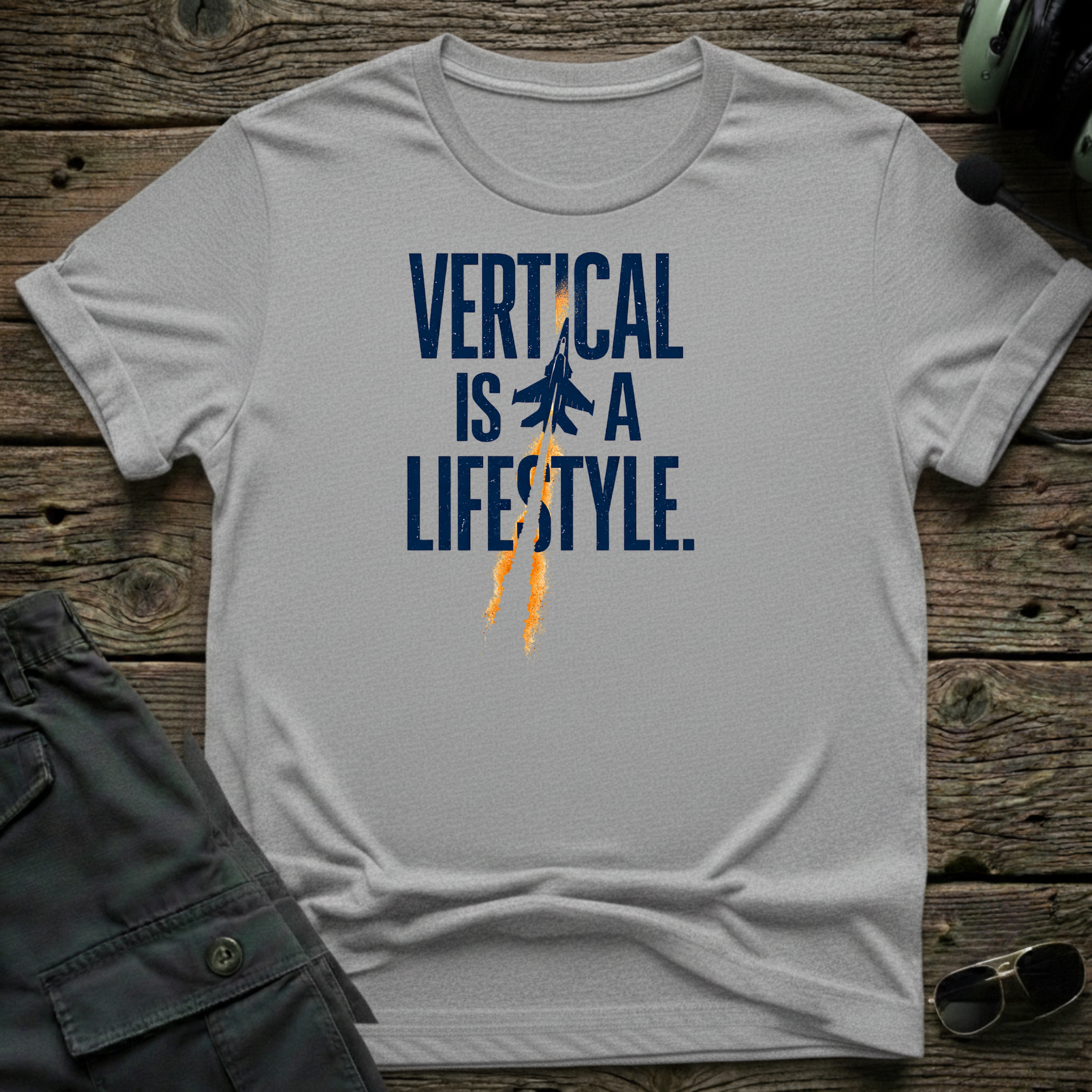 Vertical is a Lifestyle T-shirt — aviation t-shirt