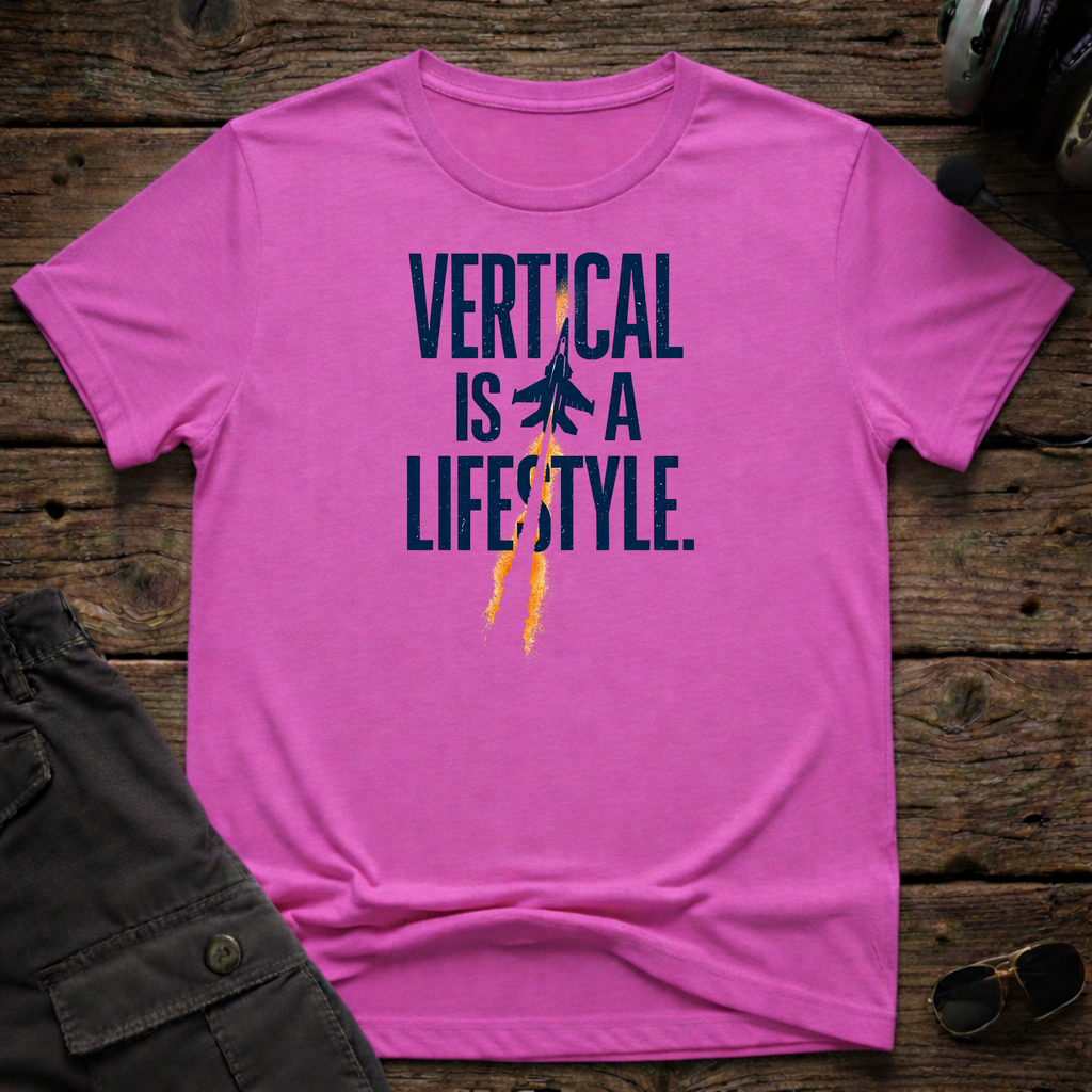 Vertical is a Lifestyle T-shirt — aviation apparel
