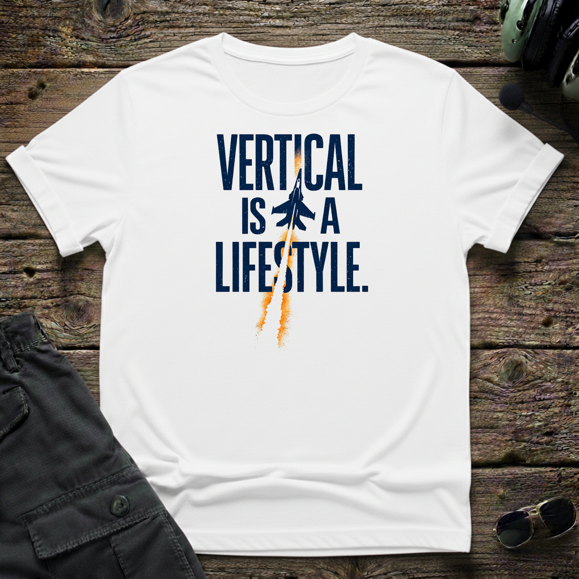 Vertical is a Lifestyle unisex t-shirt - perfect gift for aviation lovers