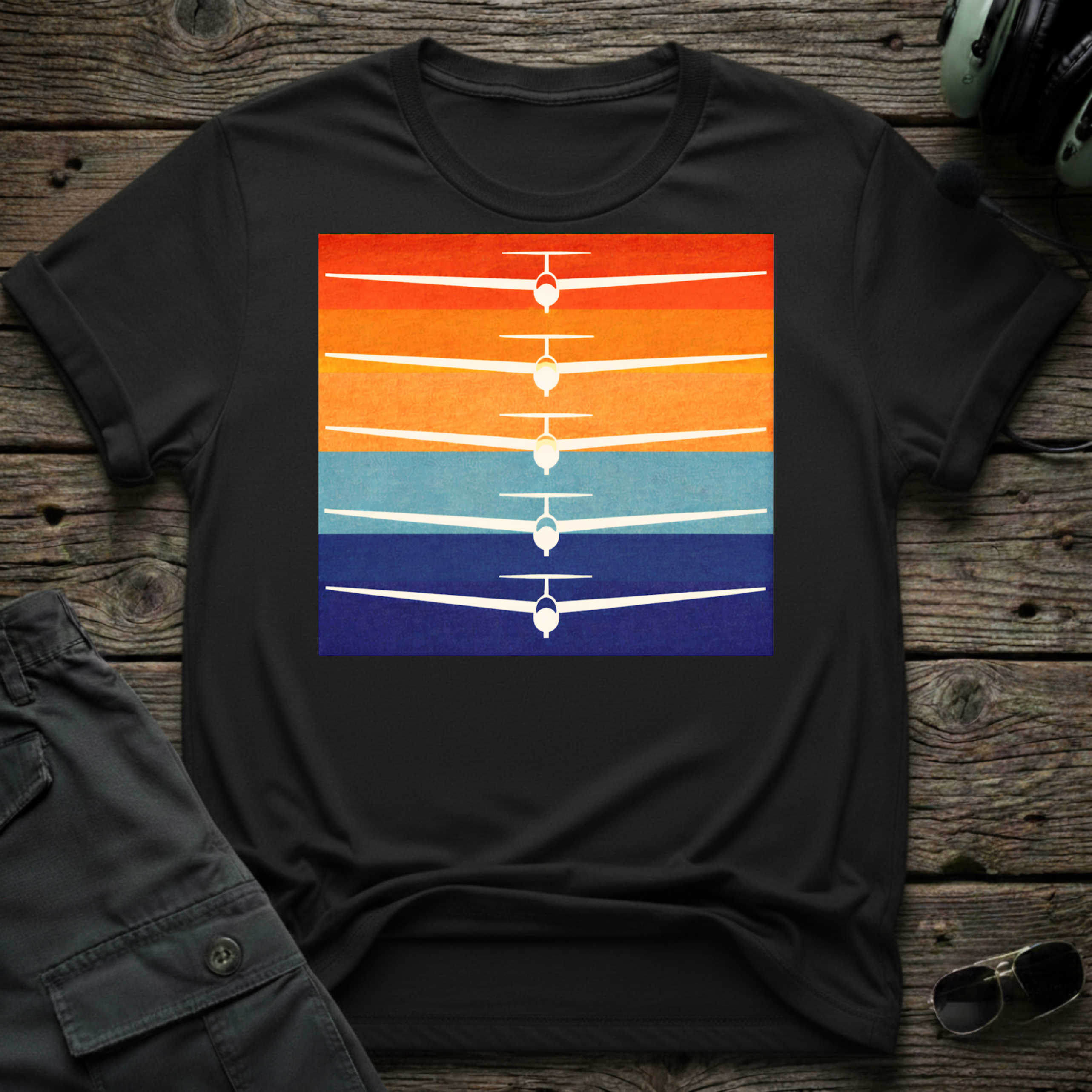Sunset Glide - Cleared4Tees premium aviation apparel