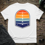 Sunset Silhouette front view - premium aviation tee for pilots