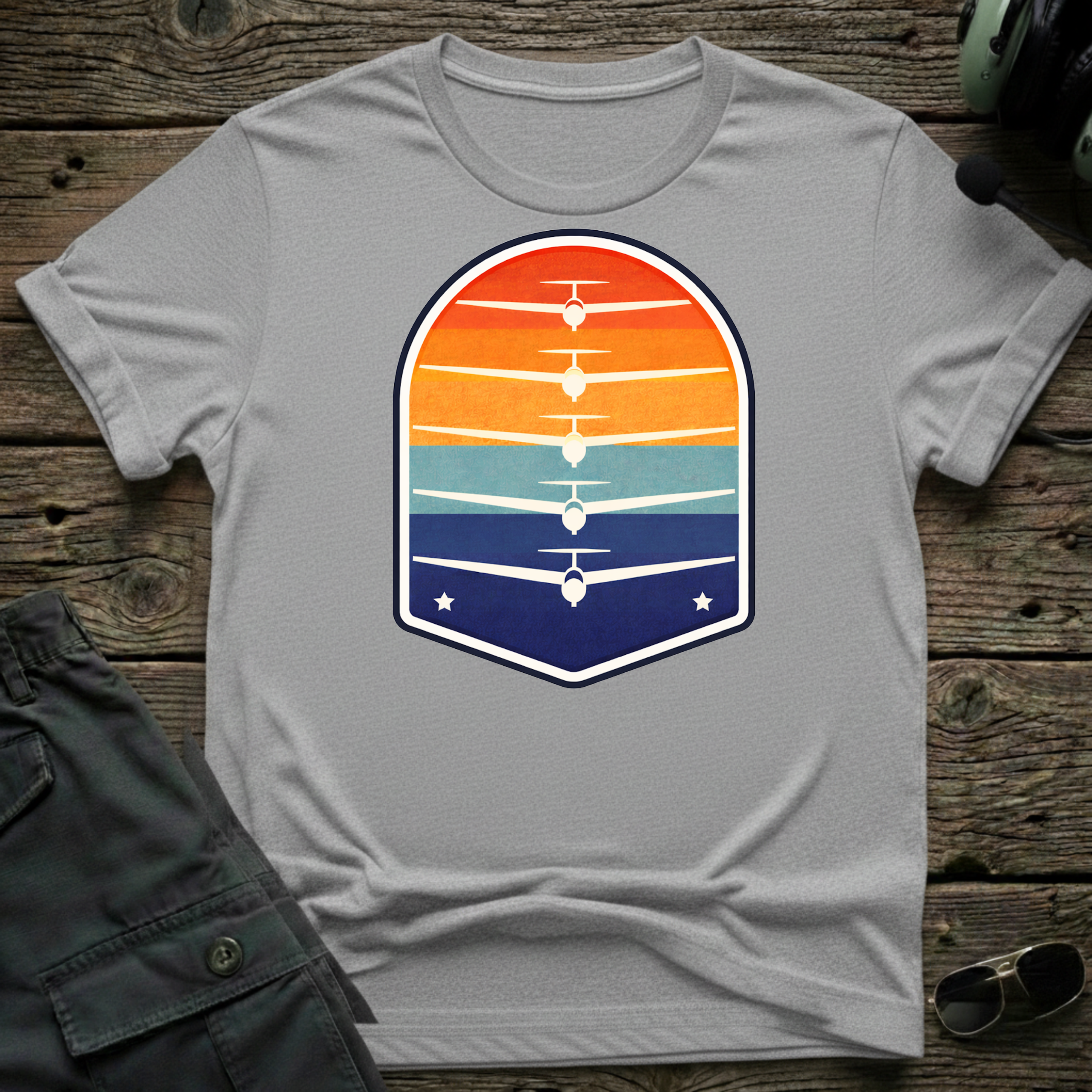 Sunset Silhouette T-shirt — aviation apparel