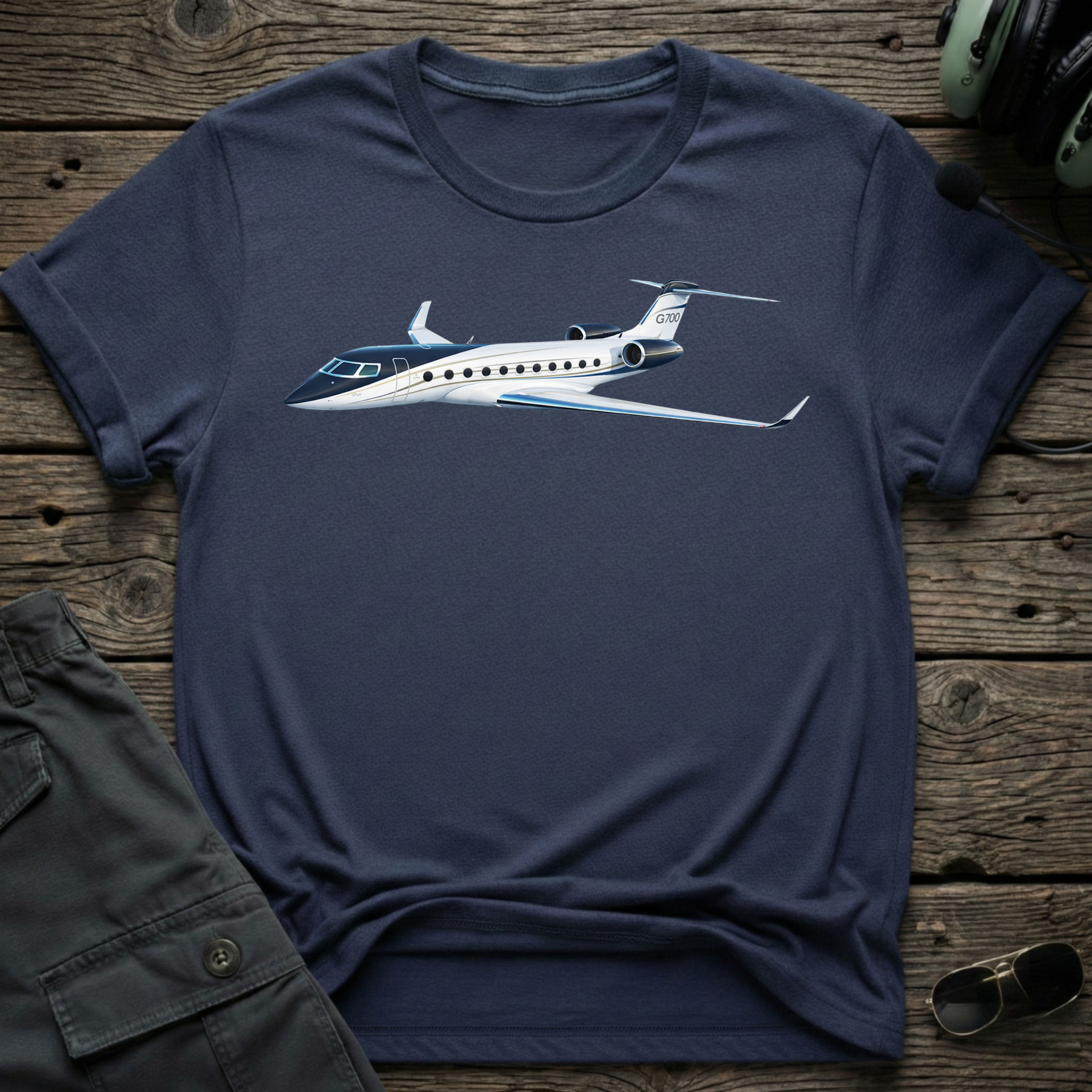 G7 Go lifestyle shot - Gildan 64000 ring-spun cotton aviation shirt