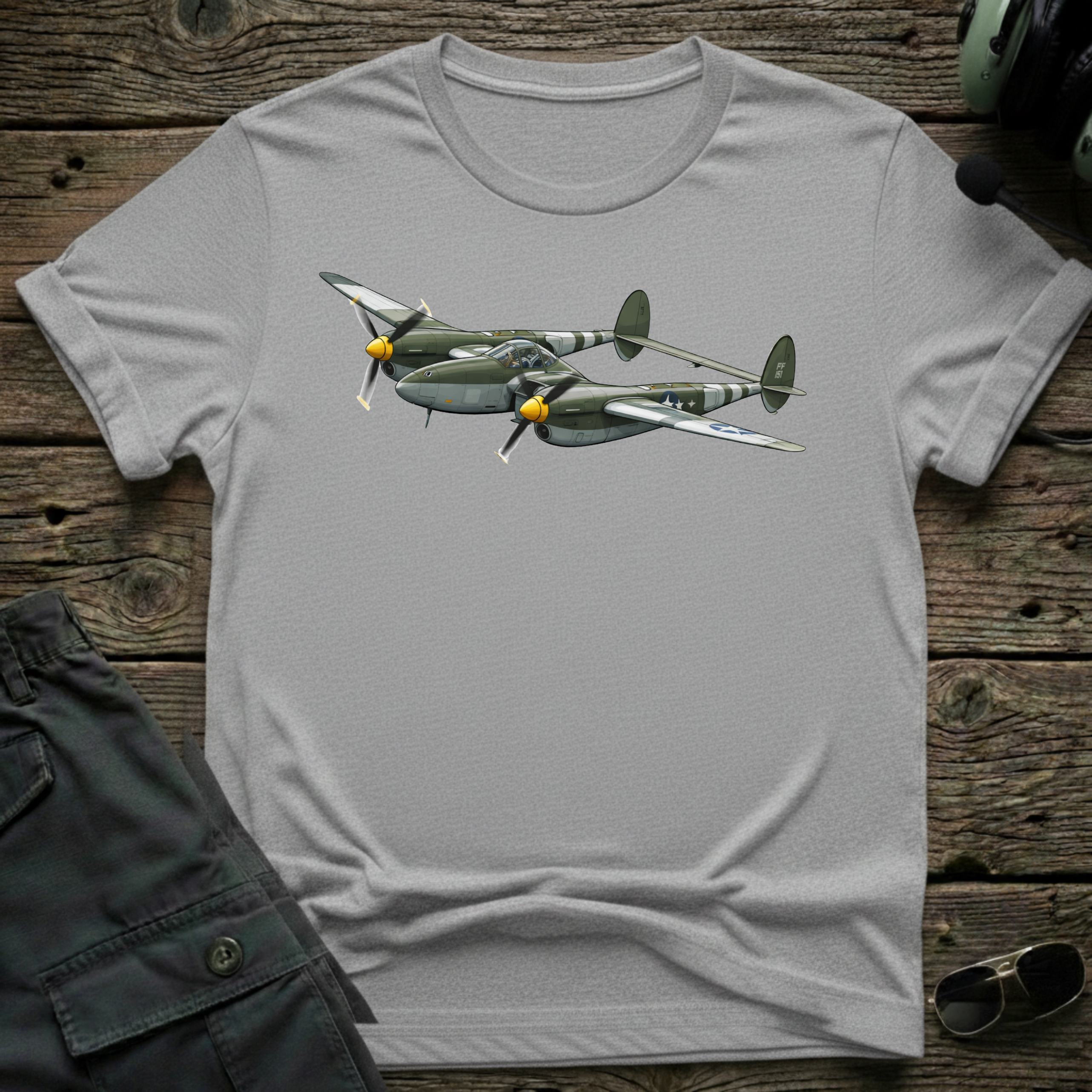 Lightning Strikes Twice T-shirt — aviation apparel