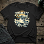 Mustangs at Dawn T-shirt — aviation apparel