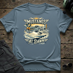 Mustangs at Dawn T-shirt — aviation apparel