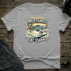 Mustangs at Dawn T-shirt — aviation apparel
