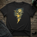 Lightning Bolt lifestyle shot - Gildan 64000 ring-spun cotton aviation shirt