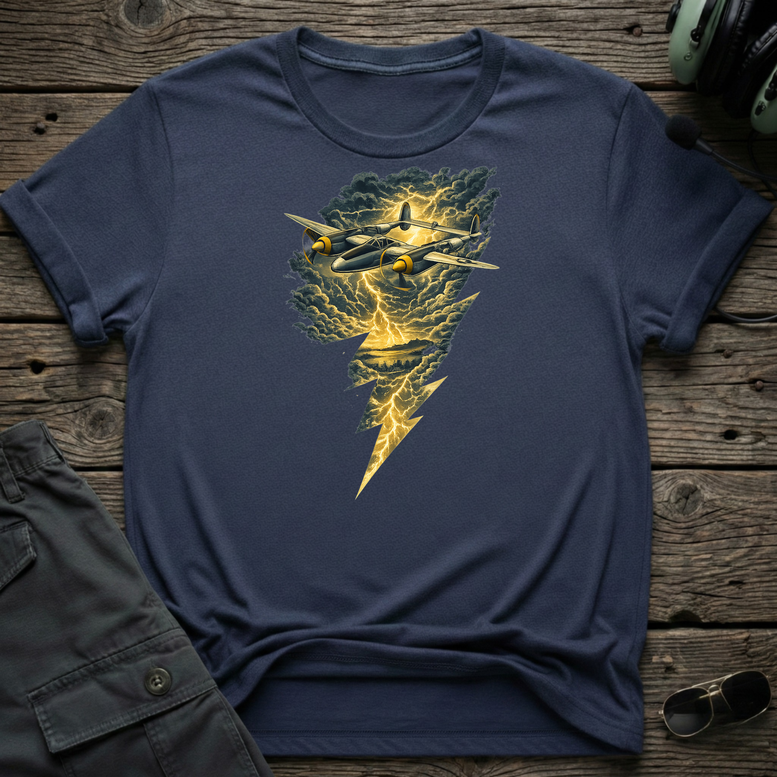 Lightning Bolt - Cleared4Tees premium aviation apparel