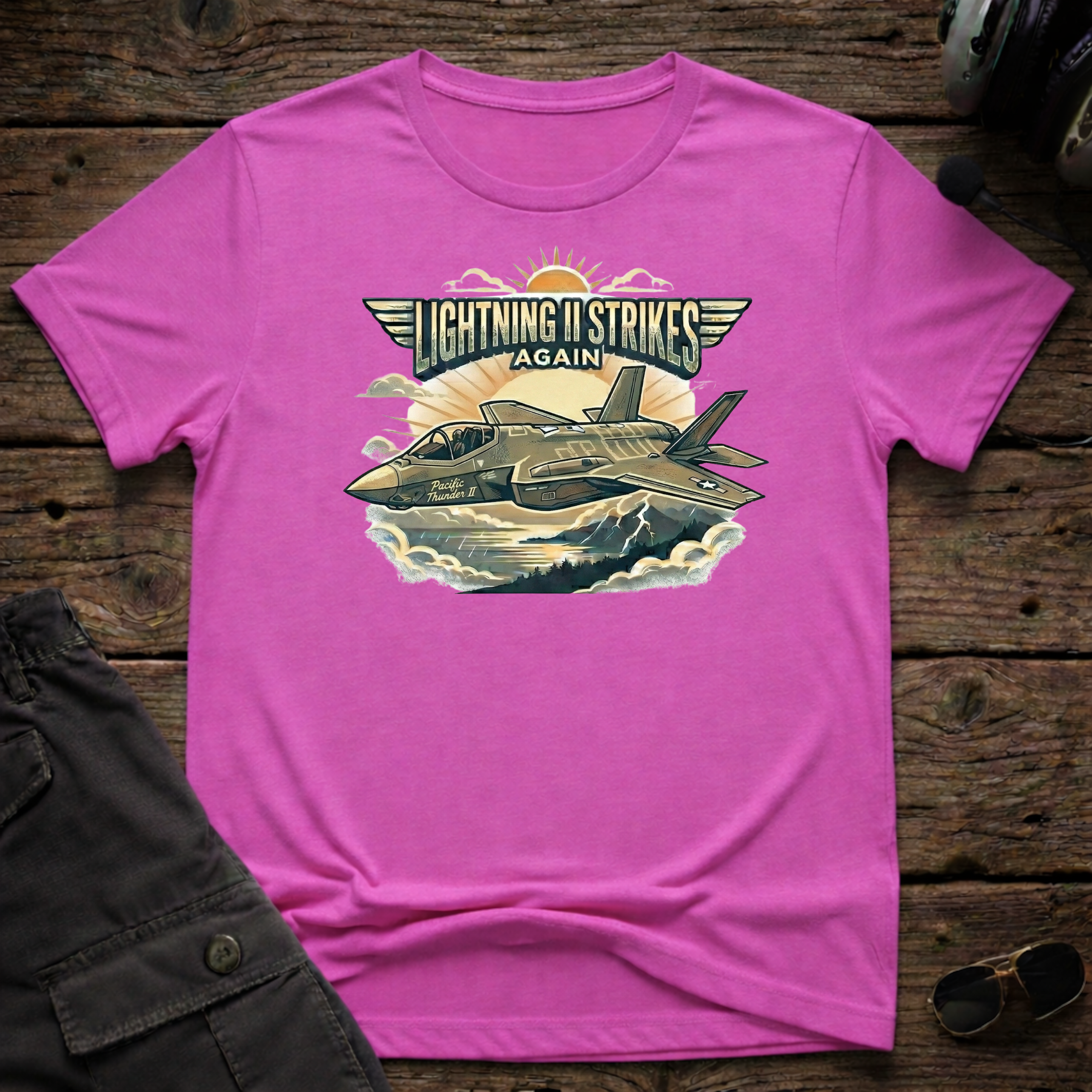 Lightning II Strikes T-shirt — aviation apparel