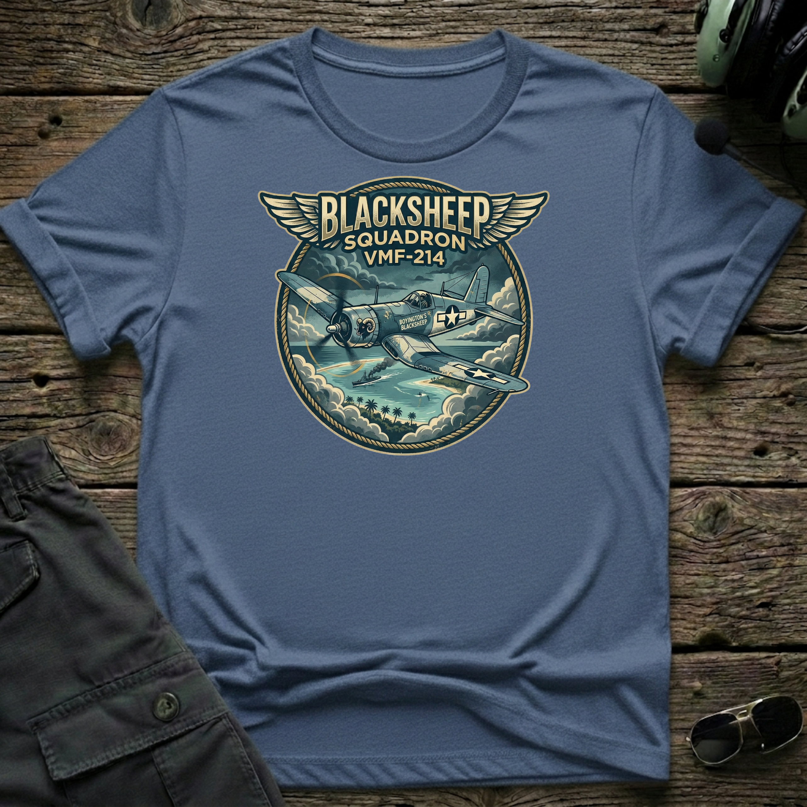 BlackSheep Squadron T-shirt — aviation apparel