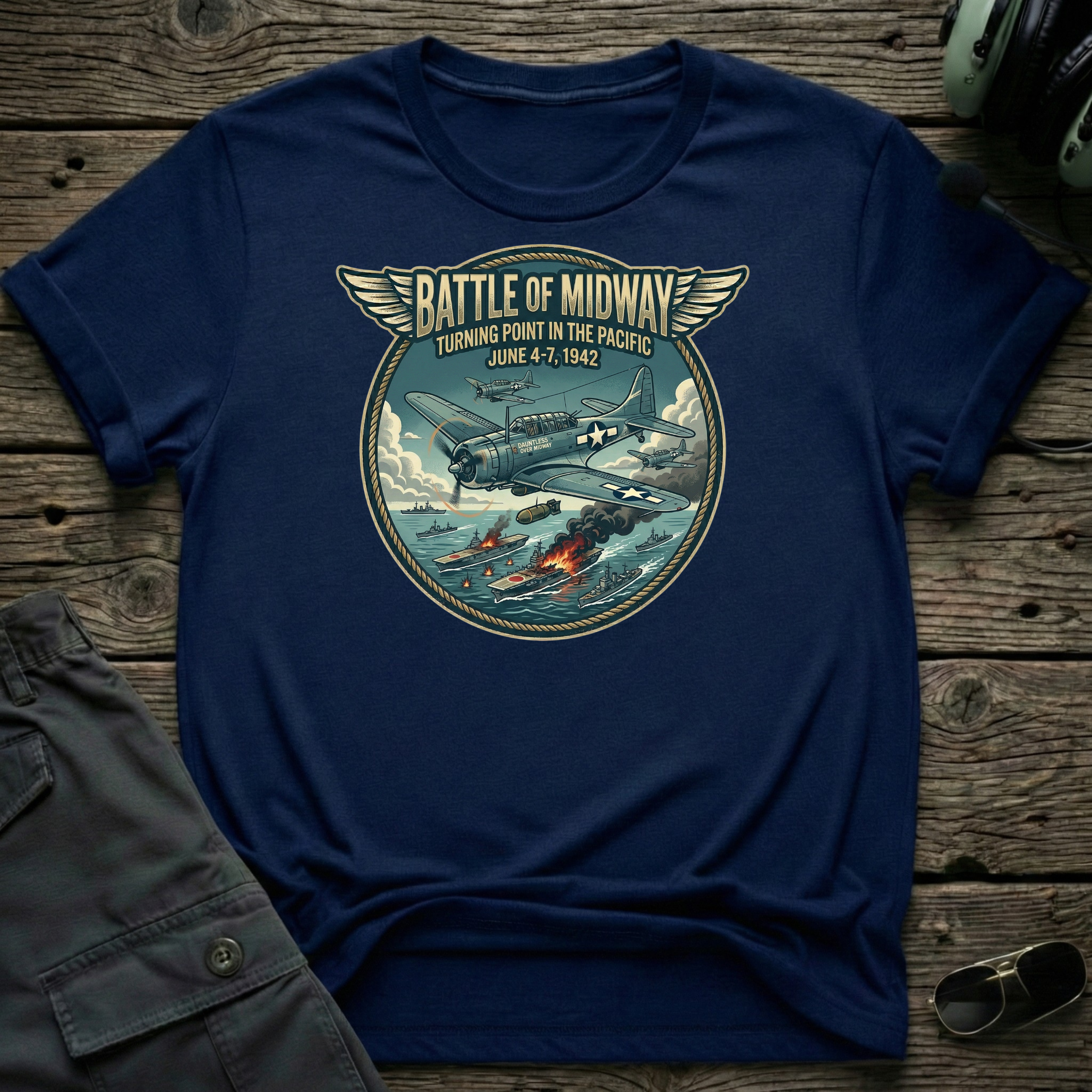 Battle of Midway - Cleared4Tees premium aviation apparel