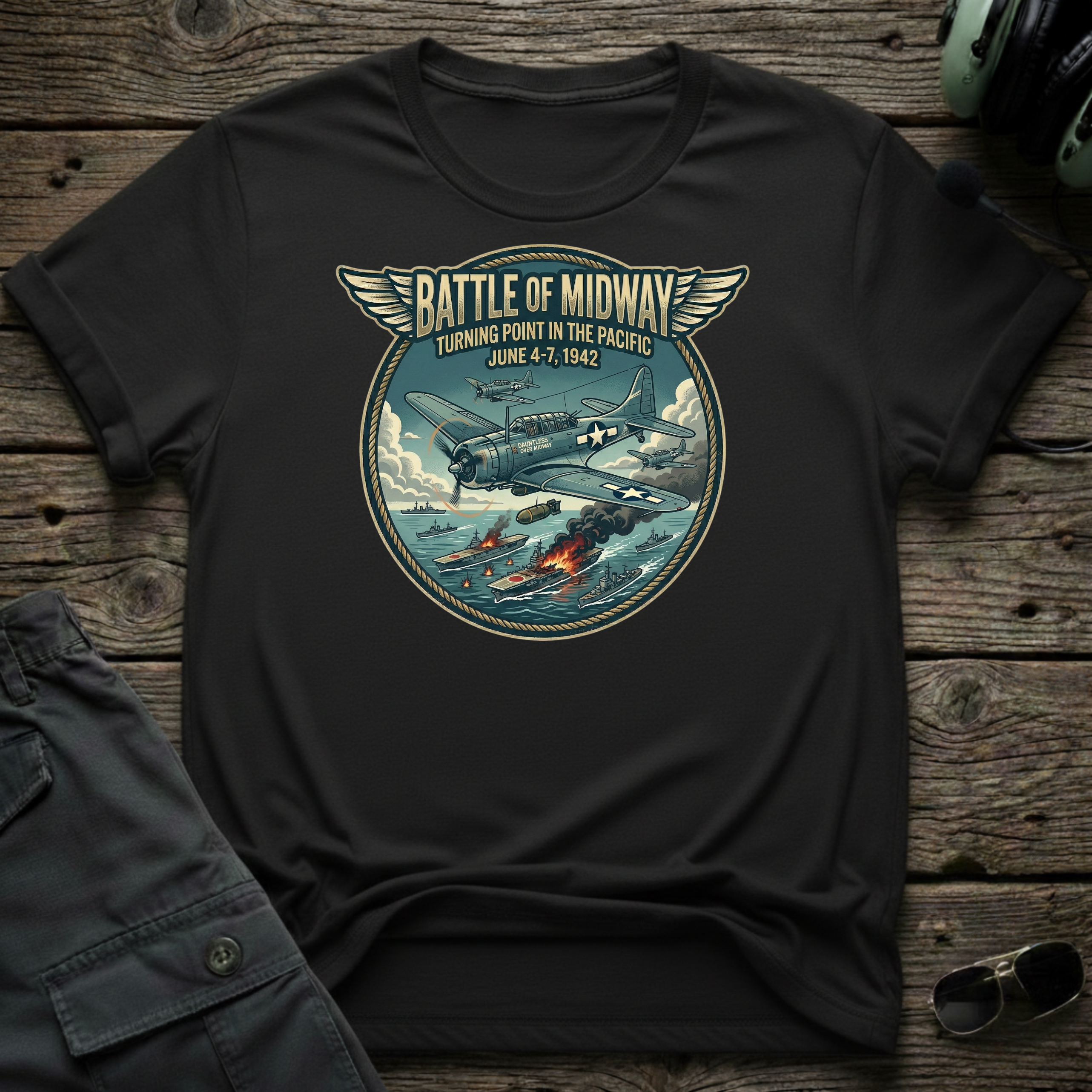 Battle of Midway T-shirt — aviation apparel