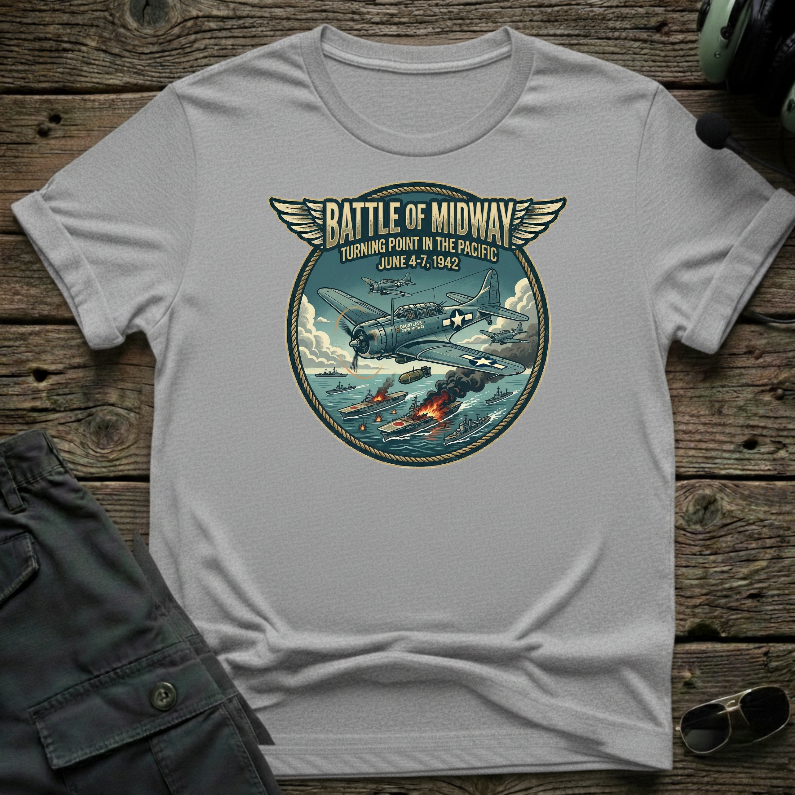 Battle of Midway T-shirt — aviation apparel