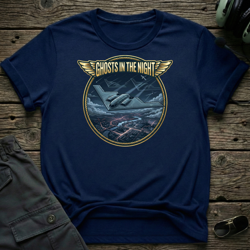 Ghosts in The Night - Cleared4Tees premium aviation apparel